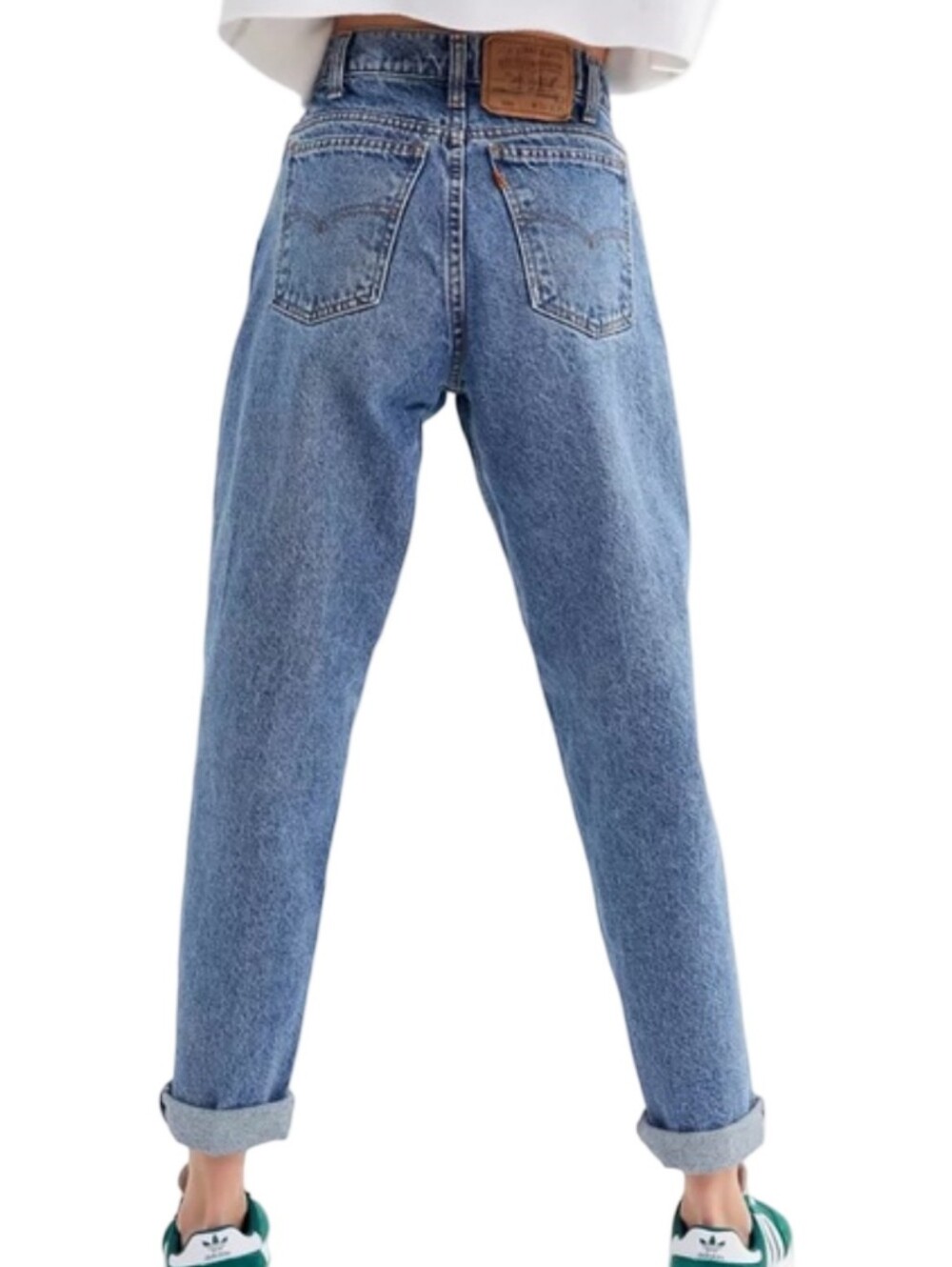 97' Levi's 550 Slim Straight Light Wash Blue Jeans